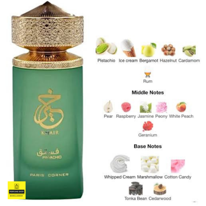 Paris Corner Khair Pistachio Edp For Women 100Ml