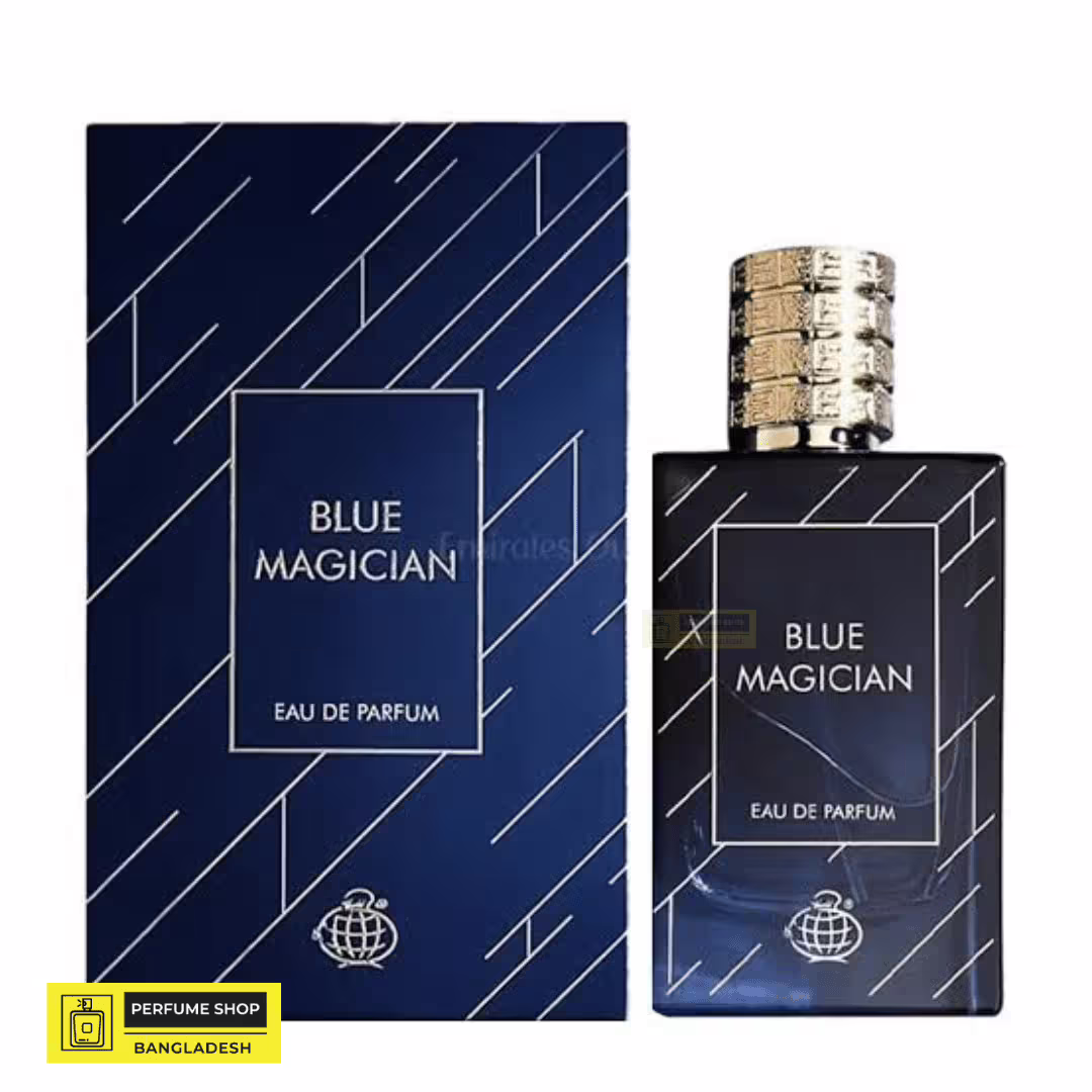 Fragrance World Blue Magician Eau de Parfum 100ml – Unisex Citrus Woody Scent Inspired by Blue Talisman
