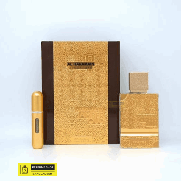 2025/09/1000009175.Png Al Haramain Amber Oud Gold 999.9 Dubai Edition – Extrait De Parfum 100Ml | Unisex Luxury Fragrance With Gold Flakes - Image 2
