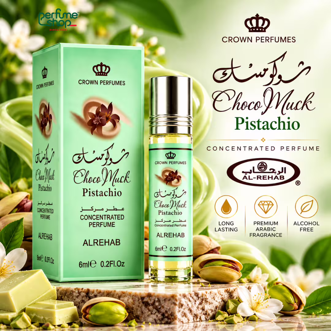 Choco Musk Pistachio Petfume Oil - Al-Rehab Concentrated Perfume Oil For Men and Women - 6ml - View 5