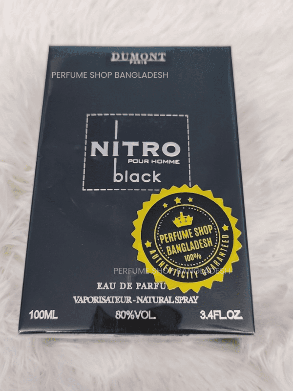 Dumont Nitro Black 100ml EDP for Men – Intense Spicy Woody Fragrance