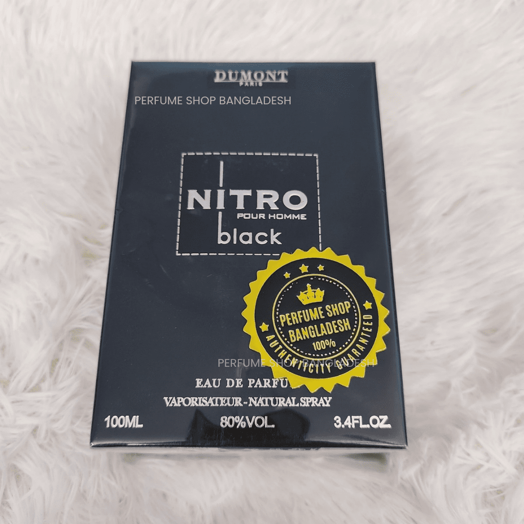 Dumont Nitro Black 100ml EDP for Men – Intense Spicy Woody Fragrance