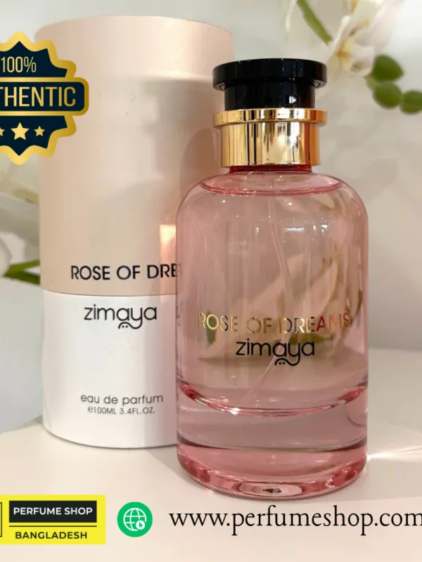 Zimaya Rose of Dreams Eau de Parfum 100ml – Louiis Vuittton Rose des Vents Inspired Floral Perfume for Women