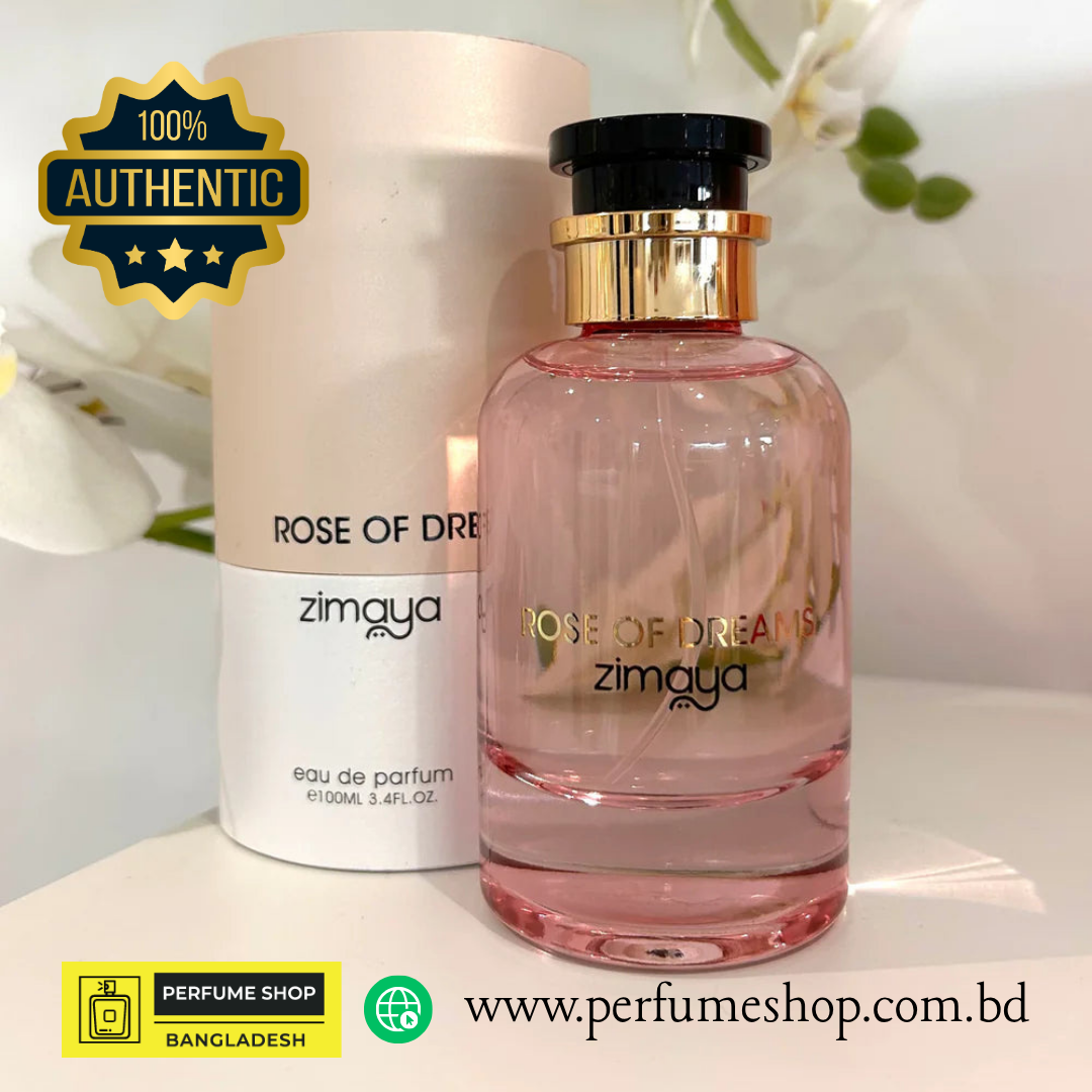Zimaya Rose of Dreams Eau de Parfum 100ml – Louiis Vuittton Rose des Vents Inspired Floral Perfume for Women