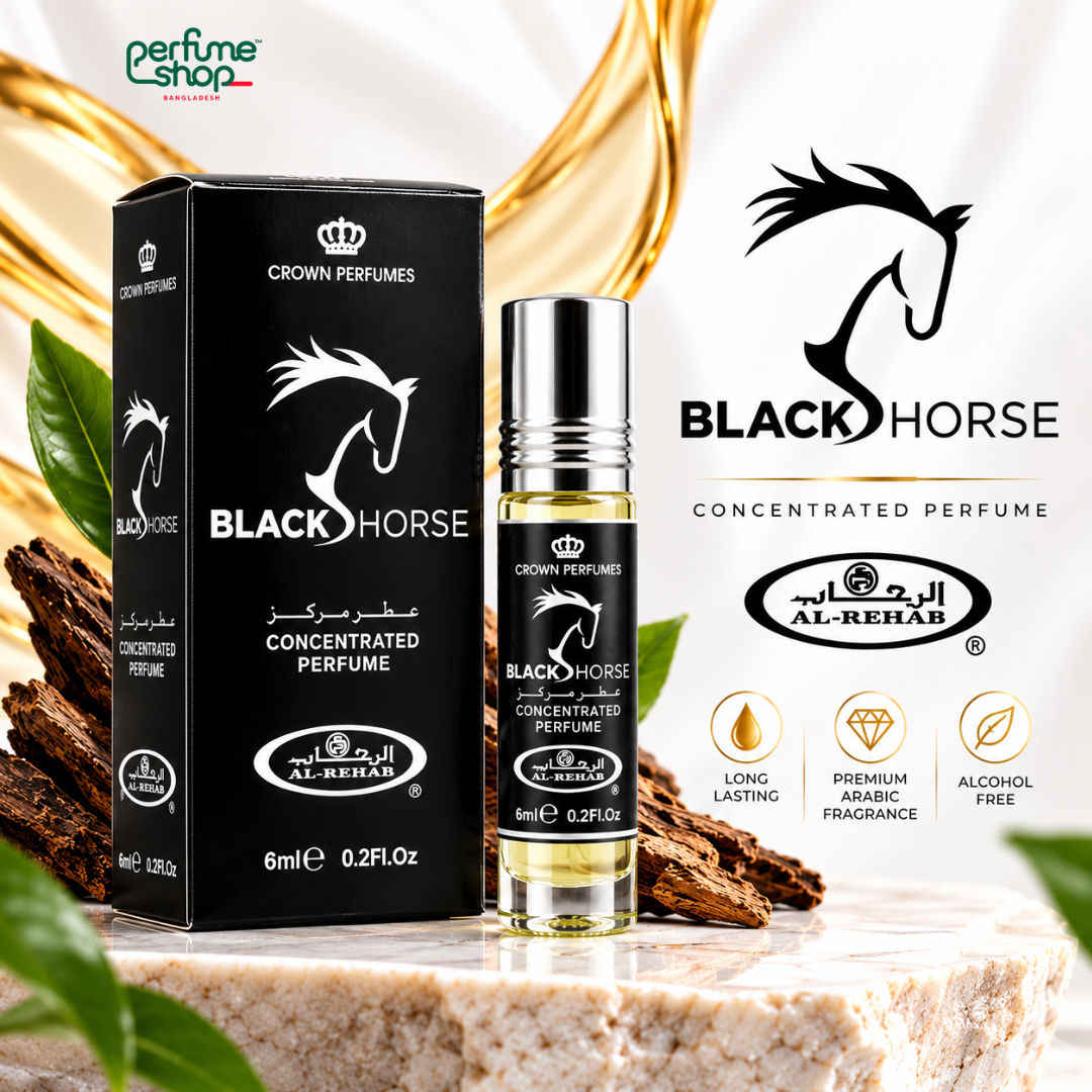 Al Rehab Black Horse Concentrated Perfume Oil 6ml - View 4