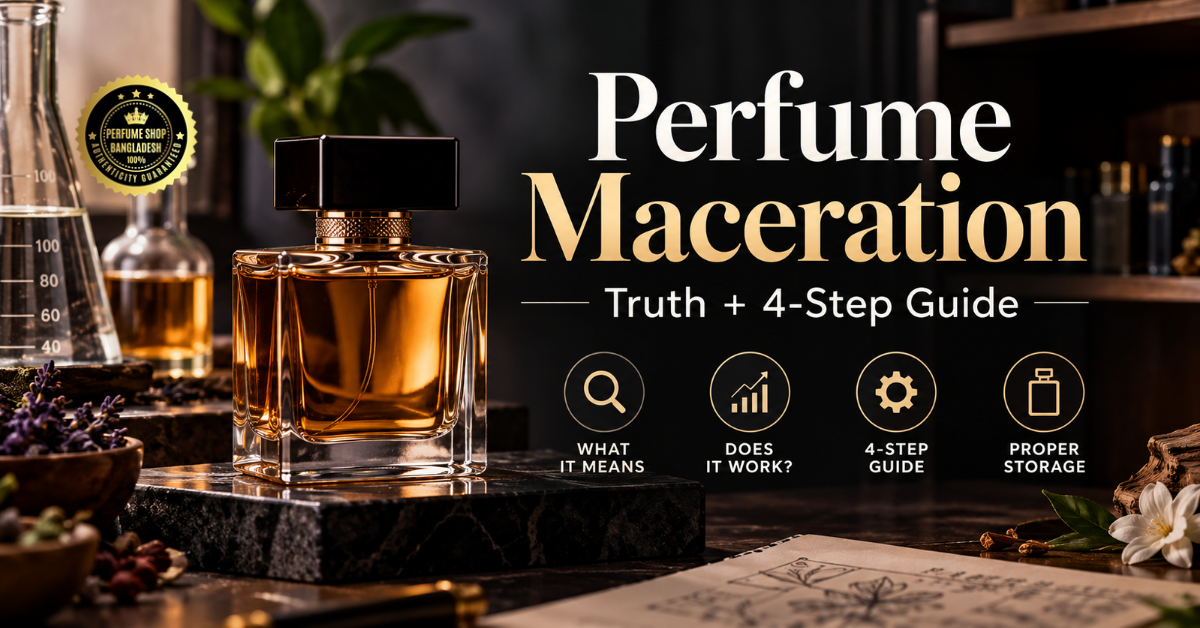 Perfume Maceration: Does Your Fragrance Need It? (Truth + 4-Step Guide) - perfume maceration, to macerate perfume, perfume maturation, perfume smells like alcohol, store perfume properly, perfume longevity, how to macerate perfume, how long to macerate perfume, perfume maturation, perfume resting, does perfume maceration work